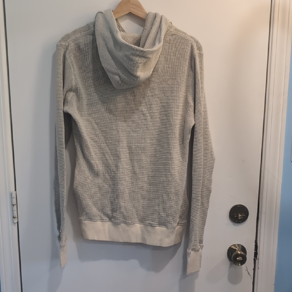 Diesel Co. Men's Waffle Knit Slim Fit Hoodie With Leather Accents Size Large - Picture 6 of 8